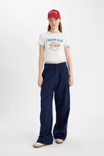 DEFACTO Cool Wide Leg Regular Waist Trousers