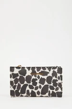 DEFACTO Women's Patterned Faux Leather Wallet