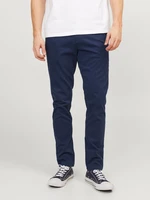 Jack & Jones Marco Chino Kalhoty Modrá