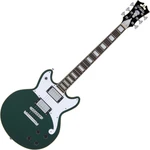 D'Angelico Premier Brighton Satin Sherwood Green Guitarra electrica