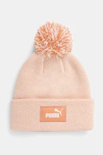 Dětská čepice Puma FC Pom-Pom- Beanie růžová barva, z tenké pleteniny, 255410