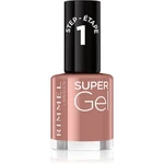 Rimmel Super Gel gelový lak na nehty bez užití UV/LED lampy odstín 033 R&B Rose 12 ml