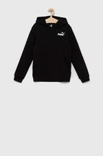 Dětská mikina Puma ESS Small Logo Hoodie TR B černá barva, s kapucí, s potiskem