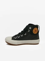 Converse Chuck Taylor All Star Berkshire Boot Leather Tenisky dětské Černá