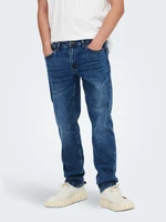 ONLY & SONS Weft Jeans Modrá