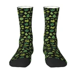 Awesome Succulents And Cactus Men's Crew Socks Unisex Kawaii 3D Print Cacti Plants Dress Socks