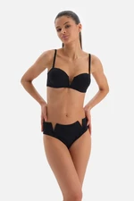 Dagi Black Strapless V Wire Bikini Top