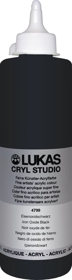 Lukas Cryl Studio Akrylová farba 500 ml Iron Oxid Black