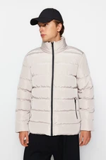 Trendyol Stone Regular Fit Wind Resistant Puffer Winter Coat