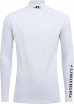 J.Lindeberg Aello Soft Compression Top White/Black S Odzież Termiczna