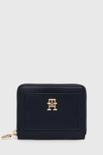 Peňaženka Tommy Hilfiger dámska, tmavomodrá farba, AW0AW16722