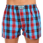 Red and blue men's plaid boxer shorts Styx