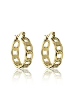 Marc Malone Módne pozlátené náušnice Dream White Earrings MCE23107G