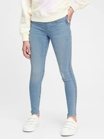 Blue girls' jeans GAP Jeggings pull-on with stretch