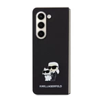 Zadní kryt Karl Lagerfeld PU Saffiano Karl and Choupette NFT pro Samsung Galaxy Z Fold5, černá