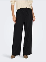 Black Women's Linen Trousers JDY Say - Women