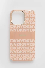 Puzdro na mobil Dkny iPhone 13 Pro / 13 6.1 oranžová farba, DKHMP13LHRHSEP