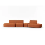 Pomarańczowa sofa 412 cm Shane – Micadoni Home