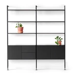 Czarny regał w dekorze dębu 98x210 cm Edge by Hammel – Hammel Furniture