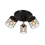 Czarna metalowa lampa sufitowa Glob – Candellux Lighting