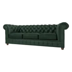 Ciemnozielona aksamitna sofa 230 cm Cambridge – Ropez