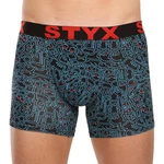 Men's boxers Styx long art sports rubber doodle