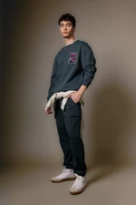 DEFACTO Regular Fit Flannel Pocket Long Leg Sweatpants