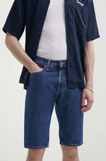Džínové šortky Tommy Jeans pánské, tmavomodrá barva, DM0DM18802