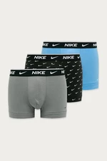 Boxerky Nike (3-pak) pánské, šedá barva