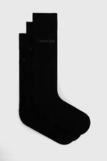Ponožky Calvin Klein 3-pack pánské, černá barva, 701226674