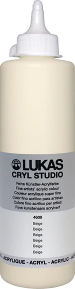 Lukas Cryl Studio Plastic Bottle Farba akrylowa Beżowy 500 ml 1 szt