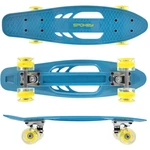 Spokey FISH Pennyboard with LED illuminated wheels, blue