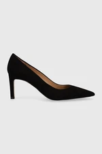 Semišové lodičky BOSS Janet Pump 70-S_N černá barva, 50498810