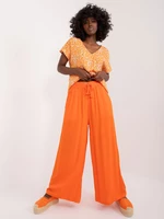 Orange wide palazzo pants SUBLEVEL