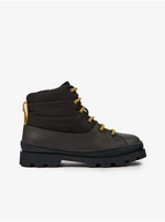 Dark Grey Kids Ankle Leather Boots Camper Brutus - Boys