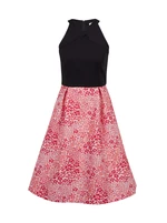 Pink and black women's floral dress ORSAY