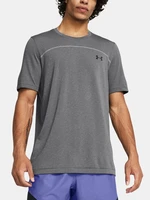 Under Armour Tričko UA Rush Seamless Wordmark SS-GRY - Pánské