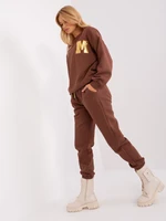 Women's Dark Brown Insulated Tracksuit