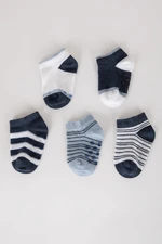 DEFACTO Baby Boy Seamless 5-Piece Cotton Booties Socks