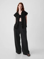 GAP Muslin Wide Leg Trousers - Women