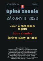 Aktualizácia II/4 2023 – Obchodný register, Ceny