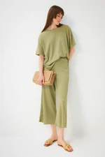 DEFACTO Regular Fit Wide Leg Trousers