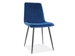 Jídelní židle IRYS VELVET Tmavě modrá