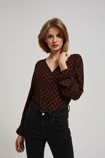 Blouse with a geometric pattern