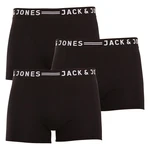 Jack and Jones 3PACK pánské boxerky černé (12081832 - black/black) M