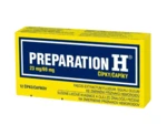 PREPARATION H 23mg/69mg, čípky pro léčbu hemoroidů 12 ks