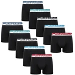 10PACK Men's Boxer Shorts Gianvaglia Black