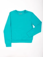 Basic green sweatshirt for teenagers