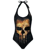 Costume da bagno donna Mr. GUGU & Miss GO PUNISHER FACE OPEN BACK