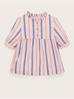 Orange and blue girls' striped blouse Tom Tailor